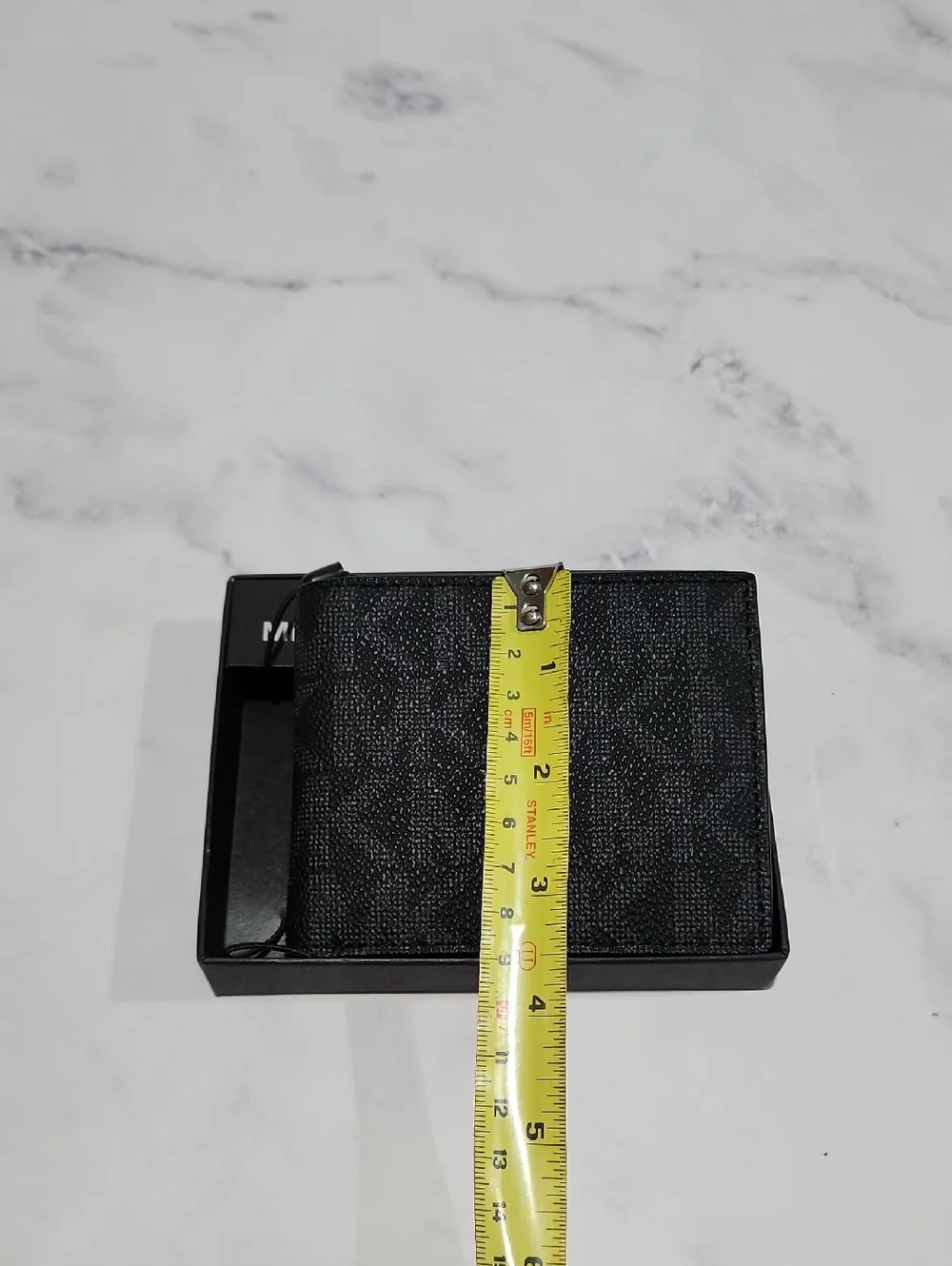 Michael Kors Black Nori MK Logo Slim Billfold Wallet